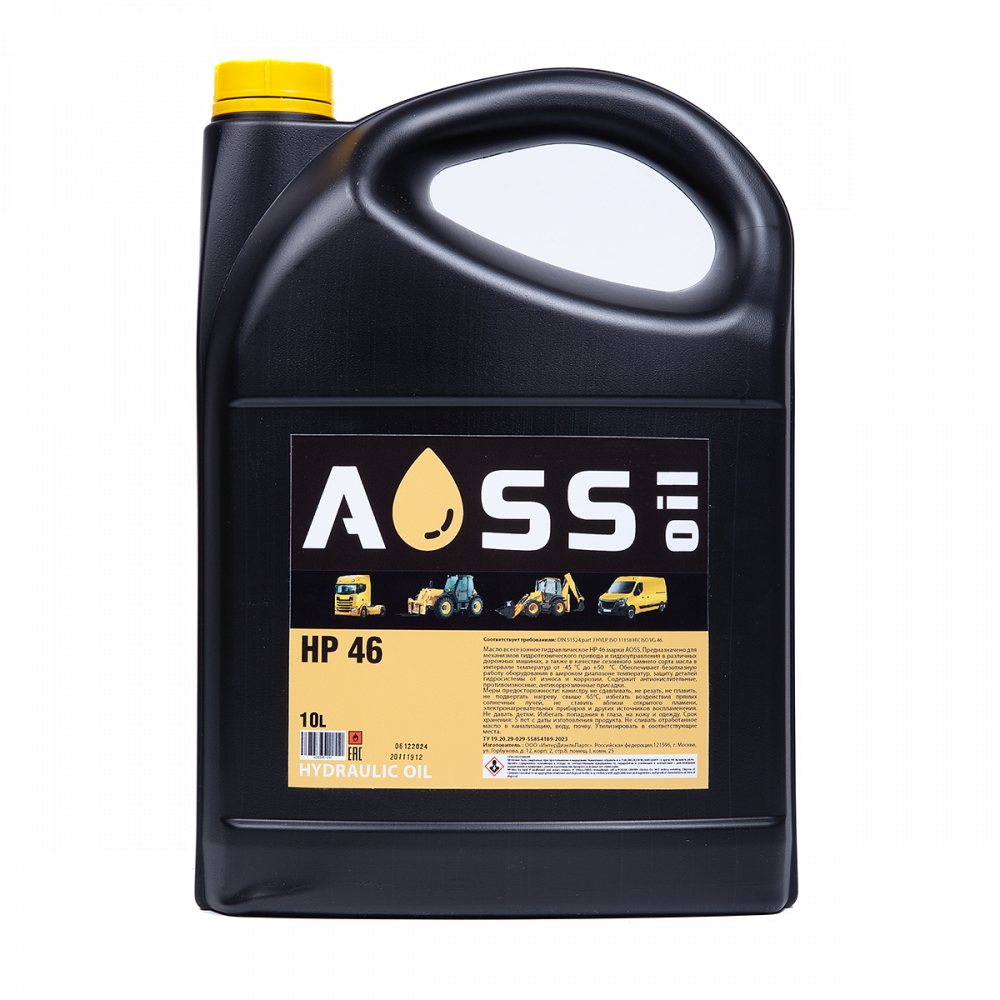 Масло гидравлическое HP 46 (HVLP) 10 л AOSS 4002/0805